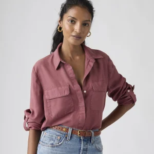 Levi's Camicia Donna Elaine in Lyocell TENCEL™ Crushed Berry Relaxed Fit